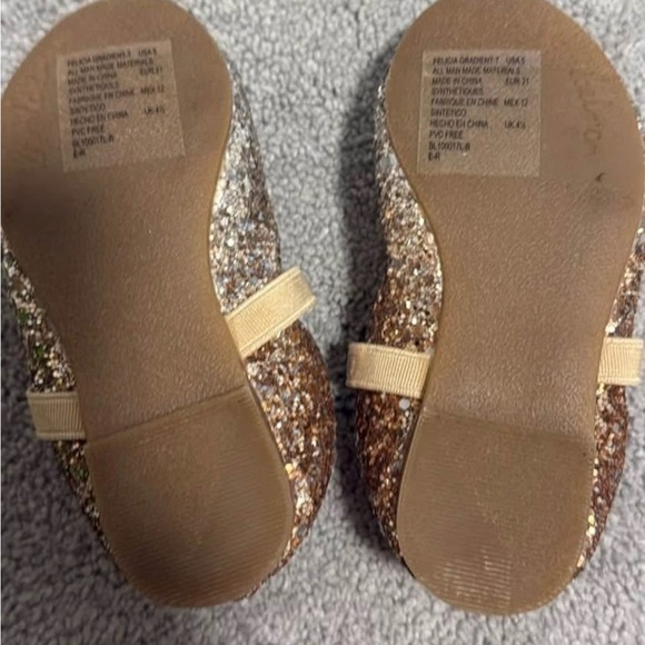 Sam Edelman Kids Glitter Ballet Flats - Gold and Silver - Picture 2 of 2